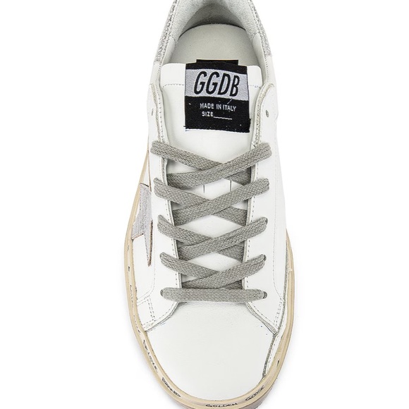 Hi Star Sneaker in White & Silver 38 - Picture 2 of 8